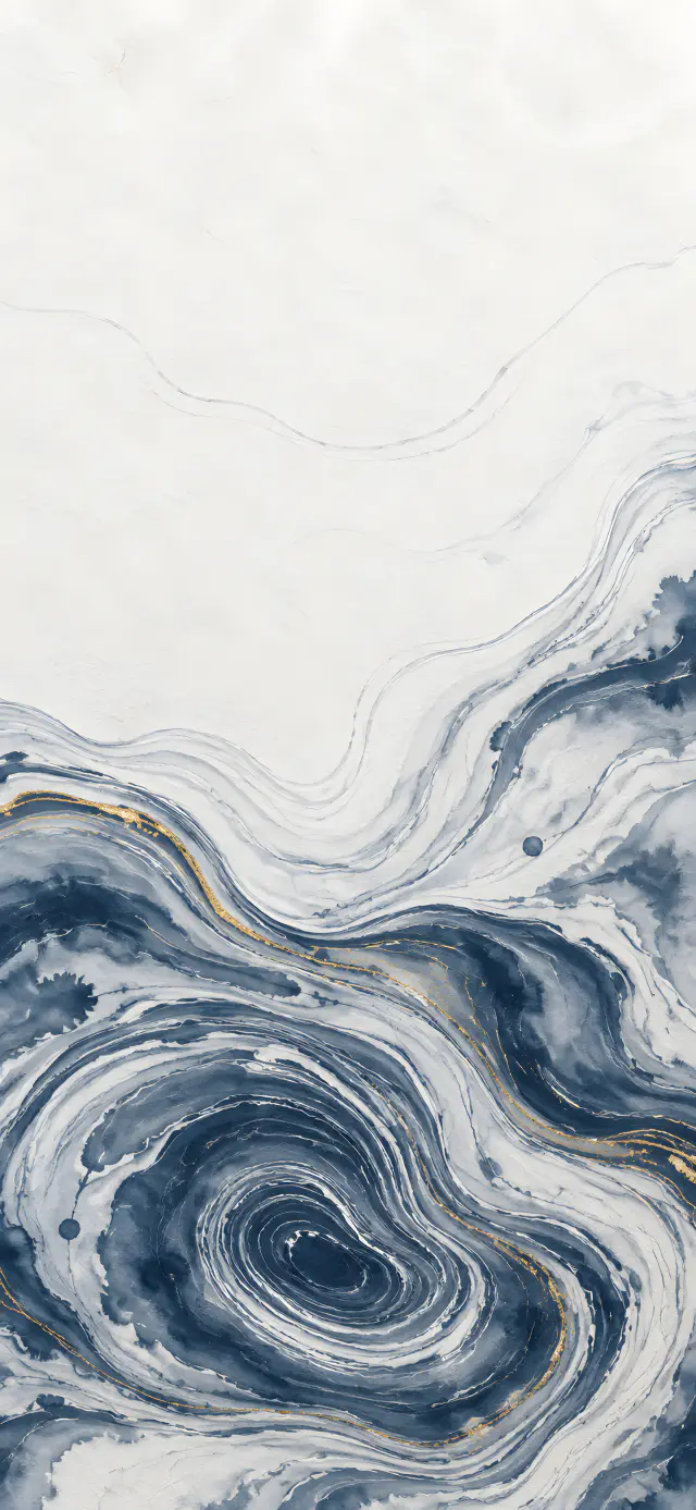 Indigo Suminagashi