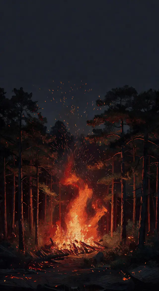 Roaring Forest Fire