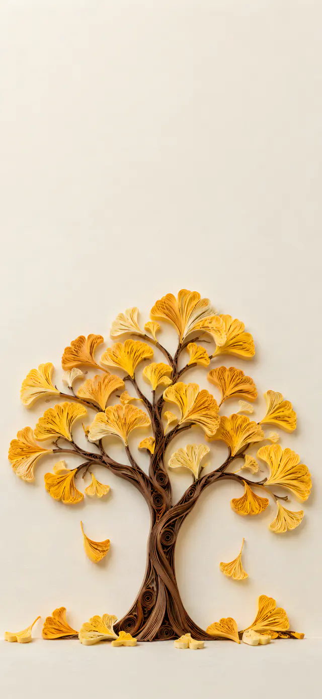 Quilled Paper Ginkgo