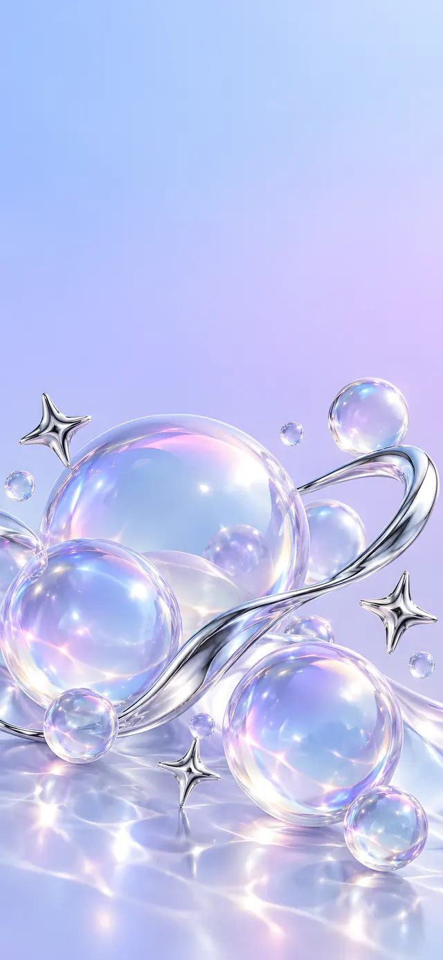 Y2K Chrome Bubbles