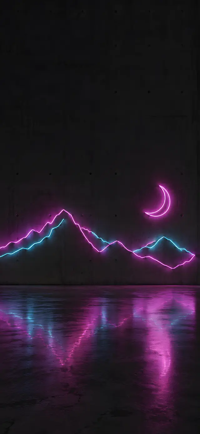 Neon Moon Installation